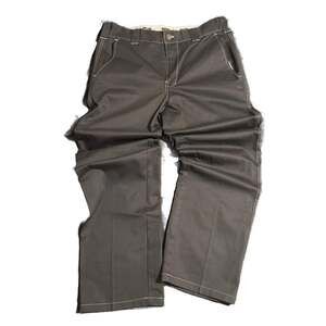 FB County Black White Stitching Hardcore Khaki Work Pants 34x32